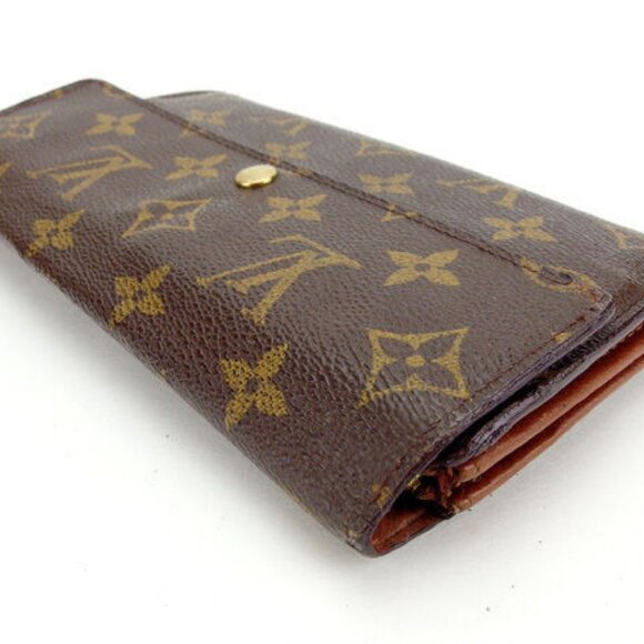 Louis Vuitton Wallet Purse Long Wallet Monogram Brown Woman Authentic - Picture 4 of 6